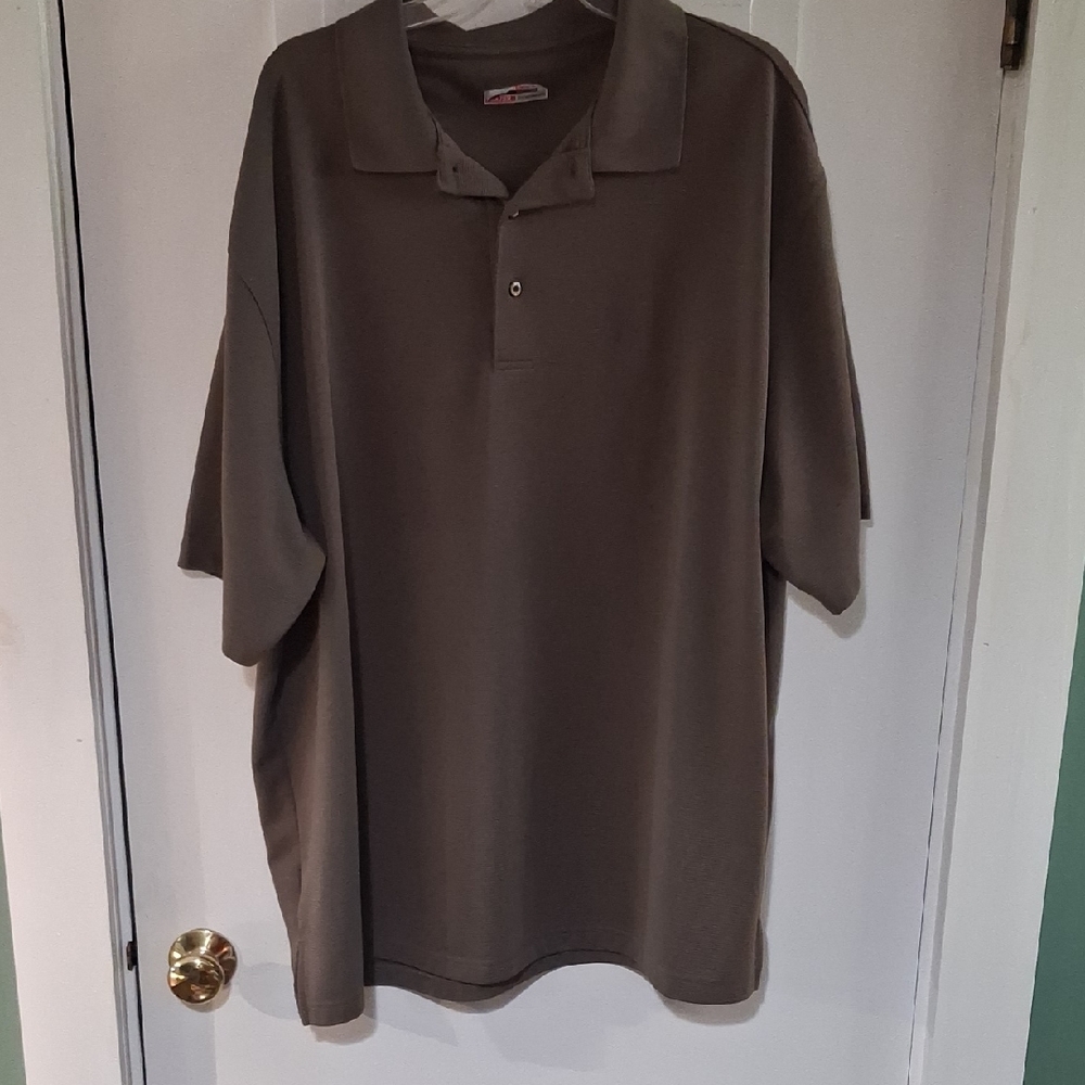 Grand Slam Men's Polo in Olive Green